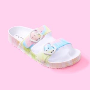 Stoney Clover Lane x Target Rainbow Tie Dye Sandal Slides